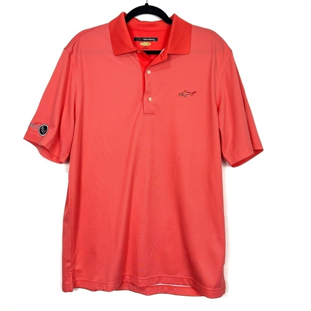 GREG NORMAN orange polo Q11